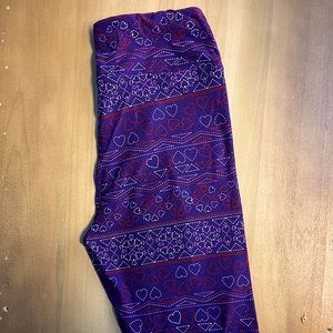 Lularoe Valentine’s leggings one size
